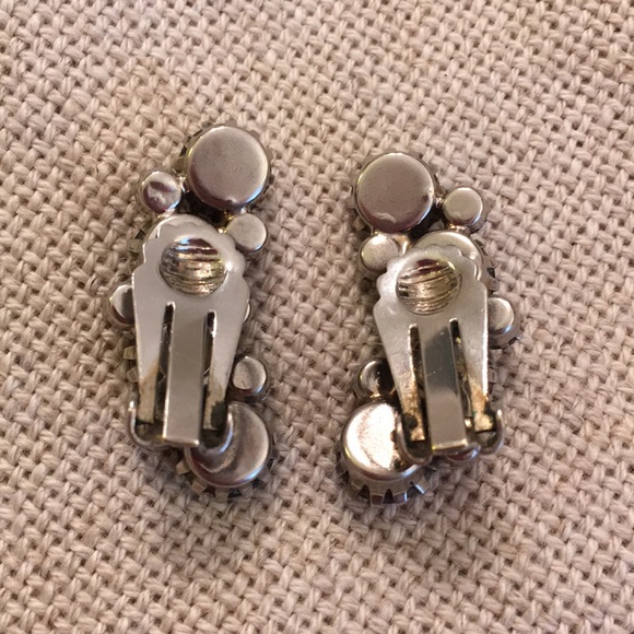 Brown Aurora Borealis Austrian Crystal Clips - Picture 9 of 12